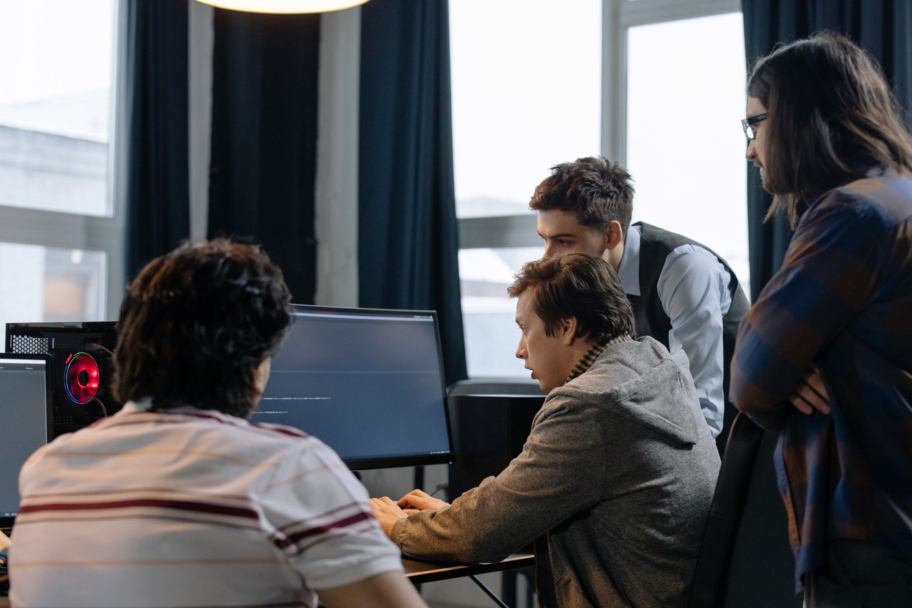 Team of developers working with AI coding tools for D2C ecommerce startup